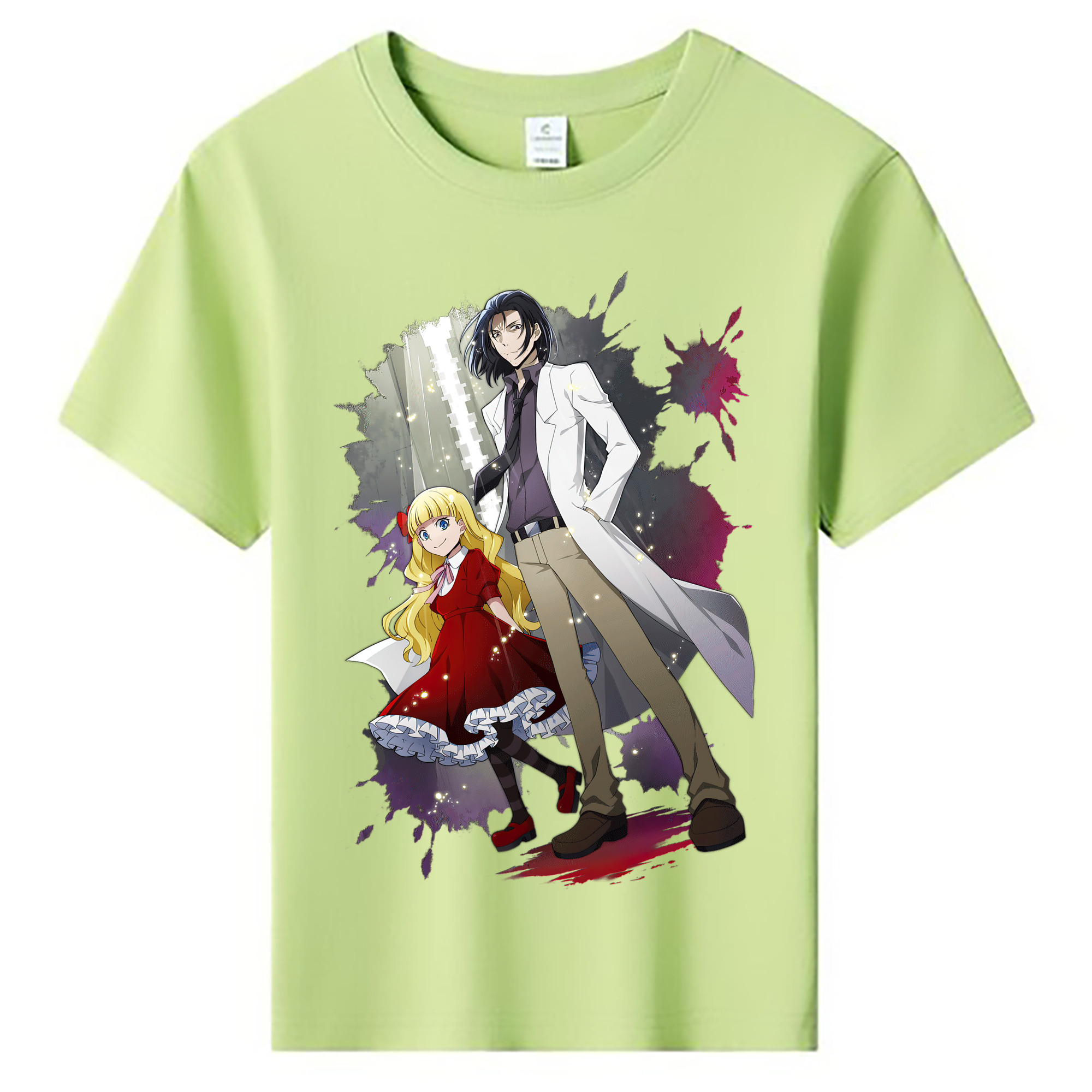 （画像用） 文豪ストレイドッグス Bungo Stray Dogs 綿100％キッズTシャツ（フロントプリント）